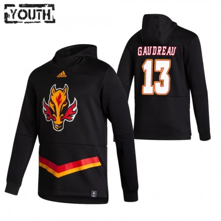 Calgary Flames Johnny Gaudreau 13 2020-21 Reverse Retro Sawyer Hoodie - Criança